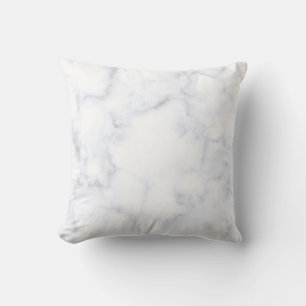 Coussin Motif blanc texture marbre