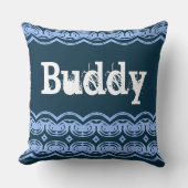 Coussin Motif bleu (Recto)