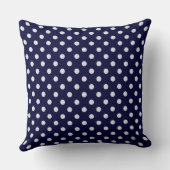 Coussin Motif bleu bleu Polka (Verso)