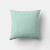 Coussin Motif bleu-clair de Chevron avec l'étiquette (Verso)