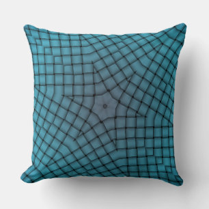 Coussin Motif Blue Star Woven