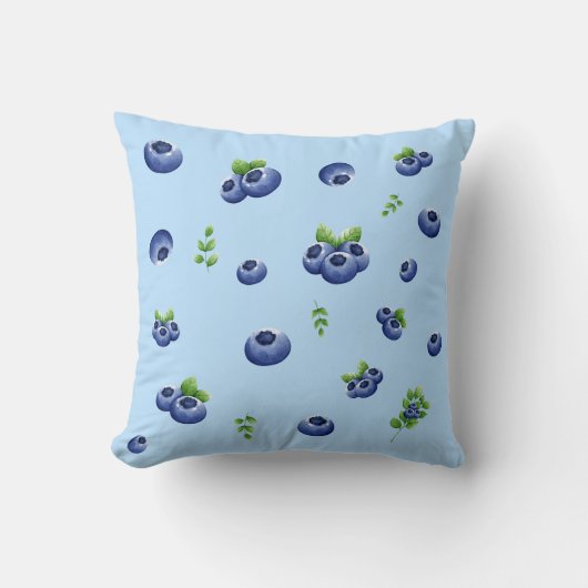 Coussin Motif Blueberry (Recto)