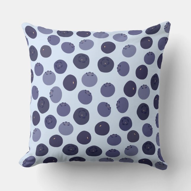 Coussin Motif Blueberry (Recto)