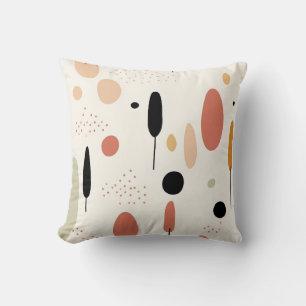 Coussin Motif Boho Abstrait minimaliste