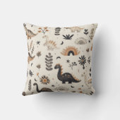 Coussin Motif Boho Jungle Dinosaur (Verso)