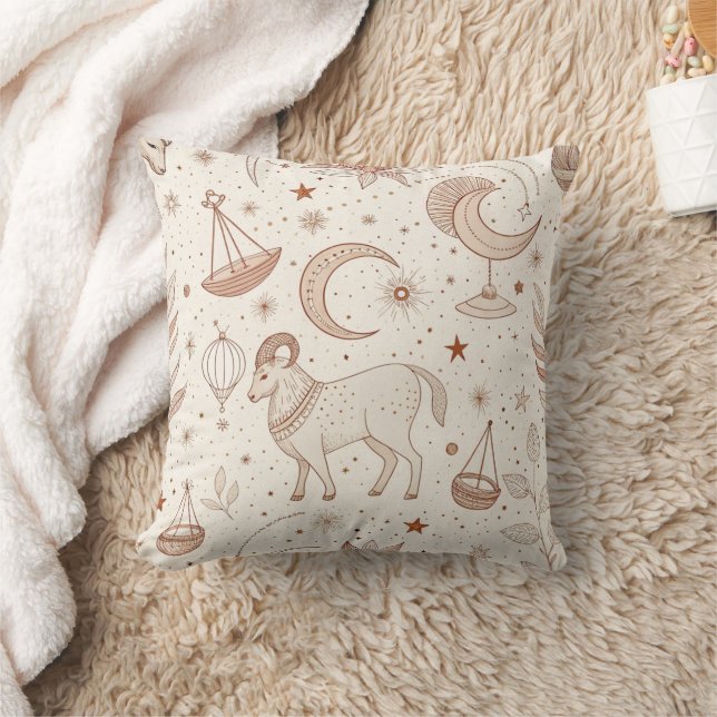 Coussin Motif Botanique Céleste (1) (Couverture)