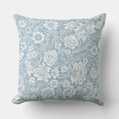 Coussin Motif botanique floral blanc (Recto)