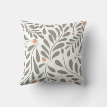 Motif botanique Sage feuilles verts
