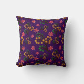 Coussin Motif botanique sans couture avec branche de fruit (Recto)
