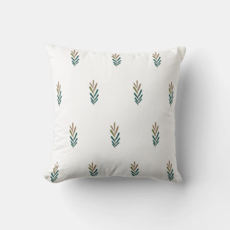 Coussin motif botanique simple et sans couture avec des pl