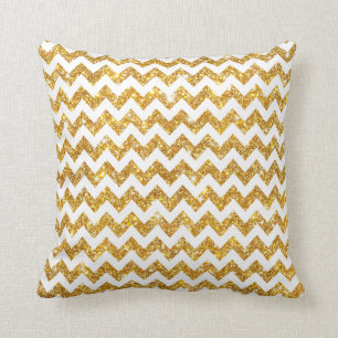 Coussin Motif brillant de Chevron de parties scintillantes