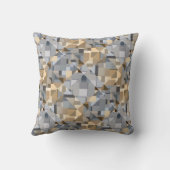 Coussin Motif Brown/bleu tendance (Verso)