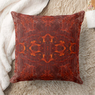 Coussin Motif Brown en cuir de luxe texturé