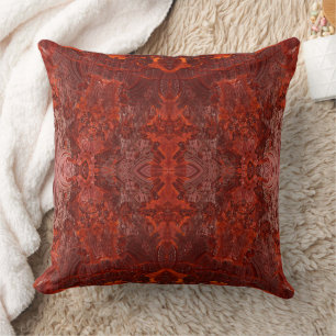 Coussin Motif Brown en cuir de luxe texturé