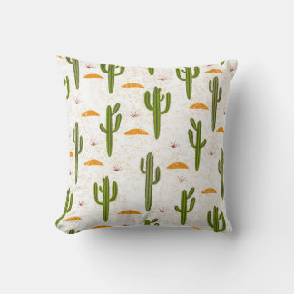 Coussin Motif, cactus, texture de sable, st mexicain