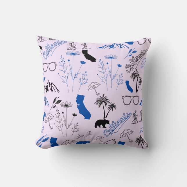 Coussin Motif californien (Recto)