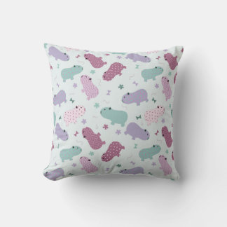 Coussin motif capybara