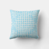 Coussin Motif Carré bleu bébé (Verso)