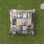 Coussin Motif carré coloré (Herbe)