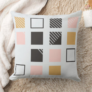 Coussin Motif carré géométrique moderne