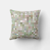 Coussin Motif Carré Pastel Multicolore (Verso)