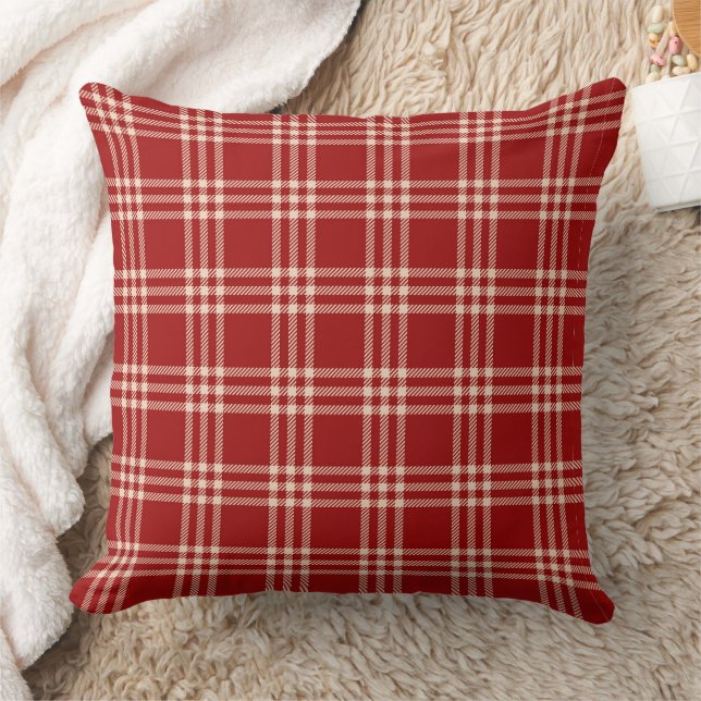 Coussin Motif carreau rouge (Couverture)