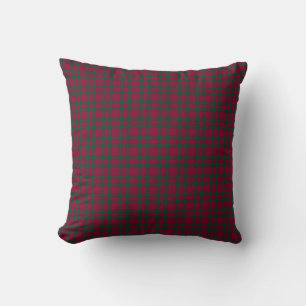 Coussin Motif carreaux vert Bourgogne