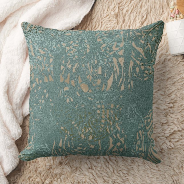 Coussin Motif Celtique Vert Tan (Couverture)