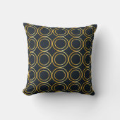Coussin Motif Cercle Doré (Recto)