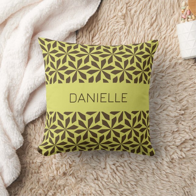 Coussin motif chartreuse et chocolat (Couverture)
