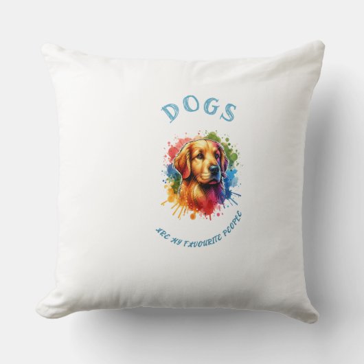 Coussin Motif Chiens (Recto)
