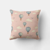Coussin Motif Ciel Montgolfière Rêveuse (Verso)