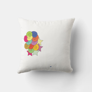 coussin motif circulaire, coussin design coloré