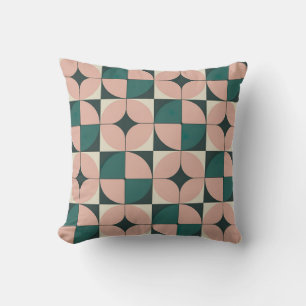 Coussin Motif circulaire moderne rétro