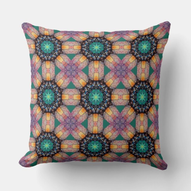 Coussin Motif circulaire octogonale géométrique Abstrait (Recto)