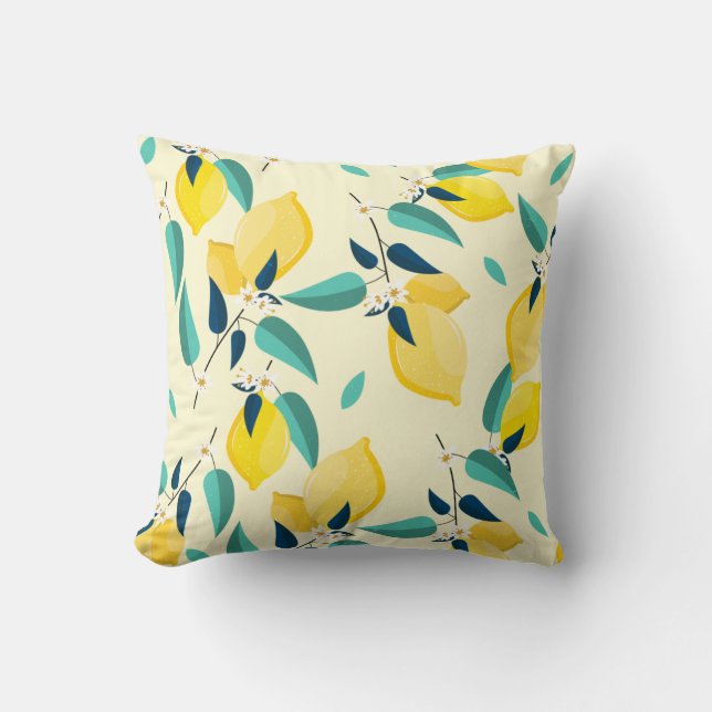 Coussin Motif citron (Recto)