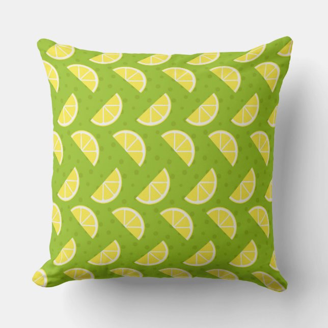 Coussin Motif citron (Recto)