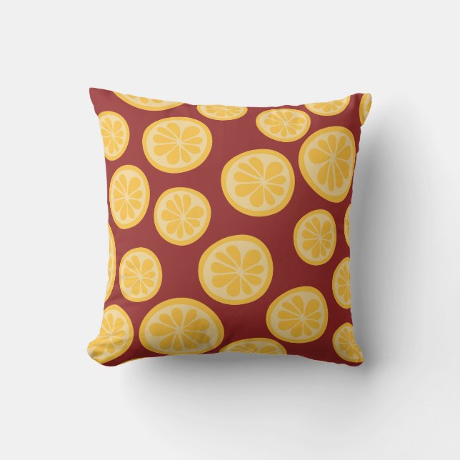 Coussin Motif citron (Recto)