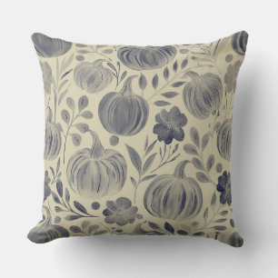 Coussin motif citrouille