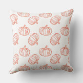 Coussin Motif Citrouille d'Halloween amusant (Verso)