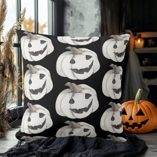 Coussin Motif Citrouille éffrayant Bonne Halloween