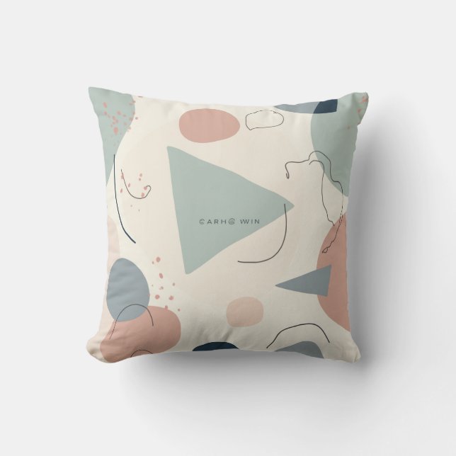 Coussin motif clair et simple (Recto)