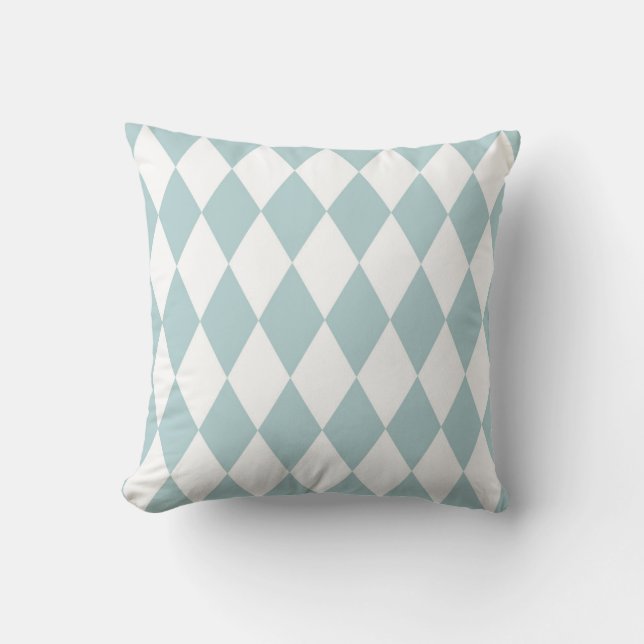Coussin Motif classique de diamant de harlequin (Recto)