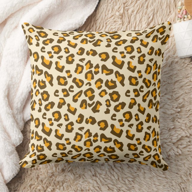 Coussin Motif classique d'impression de léopard sauvage (Couverture)