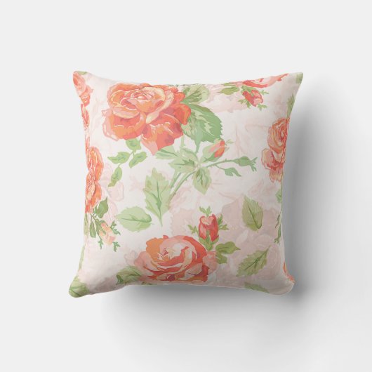Coussin Motif classique rose (Verso)