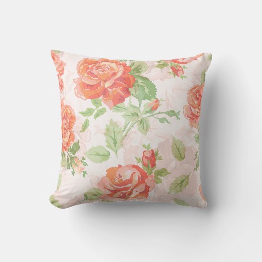 Coussin Motif classique rose (Recto)