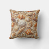 Coussin Motif Coastal Elegance Seashell (Verso)