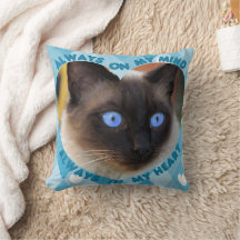 Motif Cœur Bleu Photo Personnalisée Cœur et Esprit
