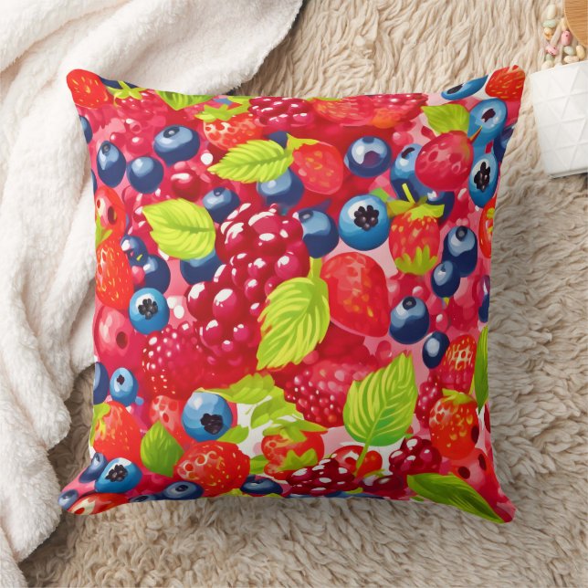 Coussin Motif coloré Berry (Couverture)