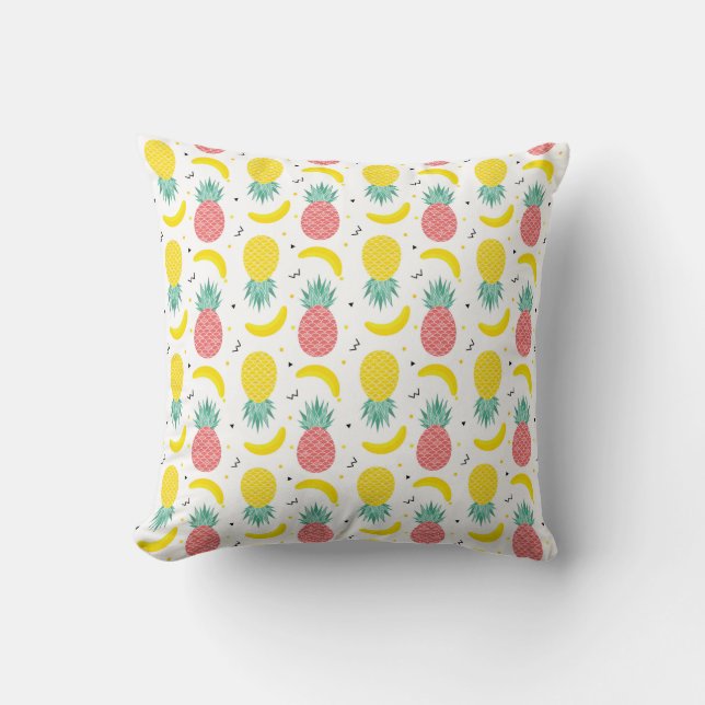 Coussin Motif coloré de fruit tropical (Recto)